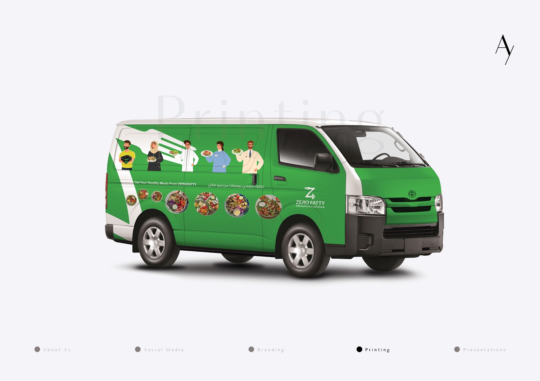 تصميم رابّ سيارات لـ Zerofatty — AY. Design